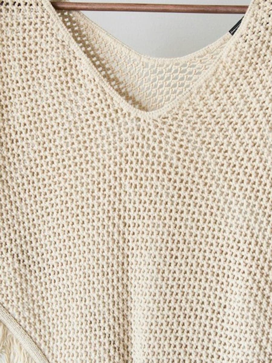 Atelier Nord Slow Sunday Open-Knit Poncho – photo 3 of 4