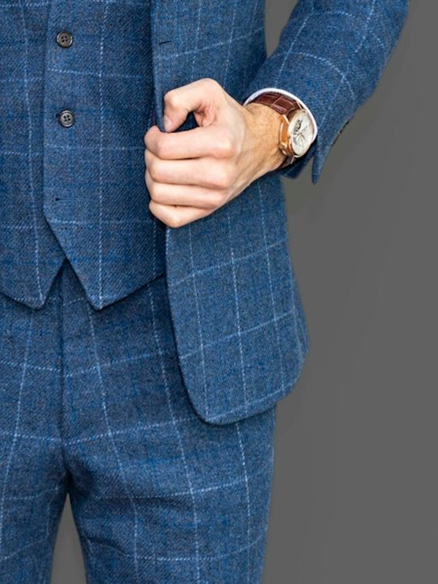 Oriel & Finch Windowpane Three-Piece Suit – photo 4 of 4